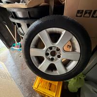 2 CERCHI IN LEGA CON GOMME NUOVE CONTINENTAL