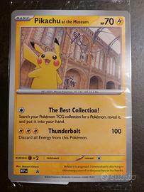 Carta promo Pokemon Pikachu at the museum