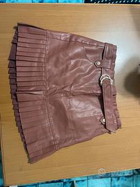 Gonna Zara in pelle