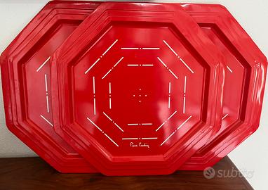 Tris di vassoi/sottopiatti ottagonali  vintage