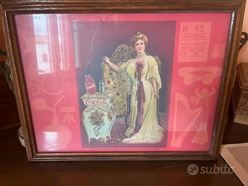 Quadro stampa pubblicità coca cola