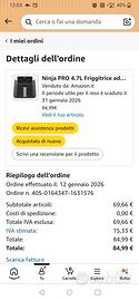 friggitrice ad aria mai usato 
