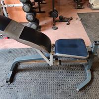 panca inclina , piana e declinata 