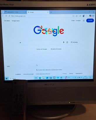 monitor TV samsung 17" con telecomando