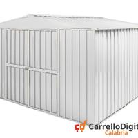 Box in Acciaio casetta giardino 360x345cm bianco