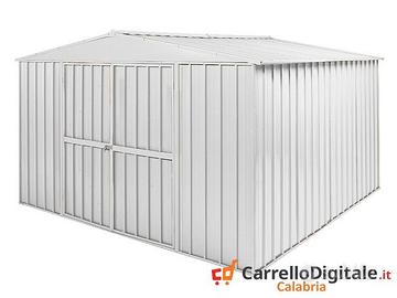 Box in Acciaio casetta giardino 360x345cm bianco