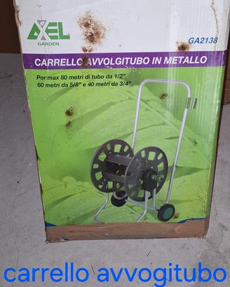 carrello avvolgitubo in metallo 