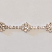 Bracciale fiori cristalli 