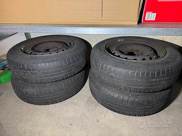 4 cerchi R13 + gomme 155/70 R13 (20% battistrada)