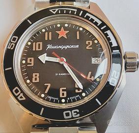 Vostok Komandirskie automatico 650537 2416B nero