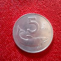 5 LIRE 1949 uva + 5 LIRE 1951 delfino