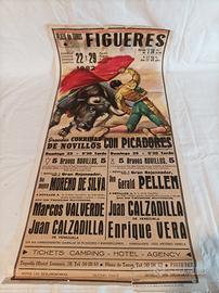 Storica locandina Corrida '82 Figueres