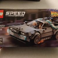 Lego 77256 speed Champions time machine from back 