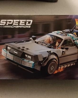 Lego 77256 speed Champions time machine from back 