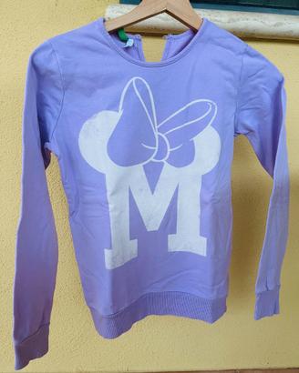 Felpa leggera Benetton Disney tg 10/11