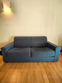 Divano letto blu