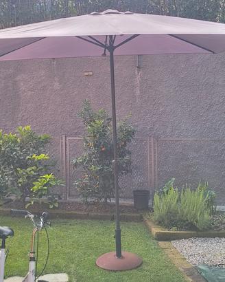Ombrellone da giardino con basamento
