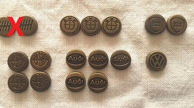 Fregio Vintage logo auto bottone a scatto metallo