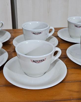 Set 6 Tazze Cappuccino Roversi - Porcellana INKER
