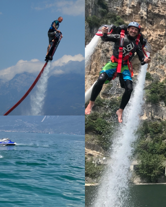 Jetpack con supporto e Hoverboard con tubo e UPipe