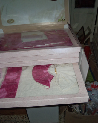 Parure matrimoniale con fantasia fucsia