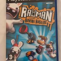 rayman raving rabbits gioco ps2 con cartolina