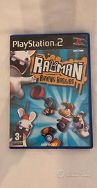 rayman raving rabbits gioco ps2 con cartolina