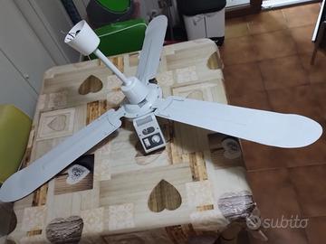 Ventilatore con motore a pale/ luce