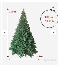 Albero di natale 240cm NUOVO!!