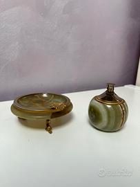 Posacenere e zippo in onice