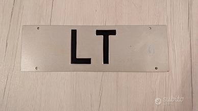 Sigla Provincia Targa "LT" Latina