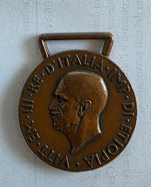 Medaglia Africa Orientale Vittorio Emanuele