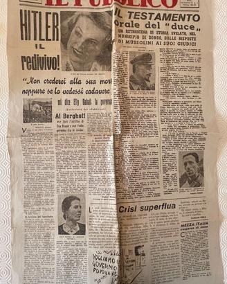 Giornale d’epoca, Il pubblico, 7 giugno 1945