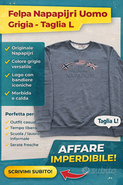 Felpa Napapijri Uomo Grigia – Taglia L