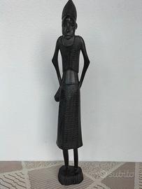 Statua artigianale Africana in Ebano