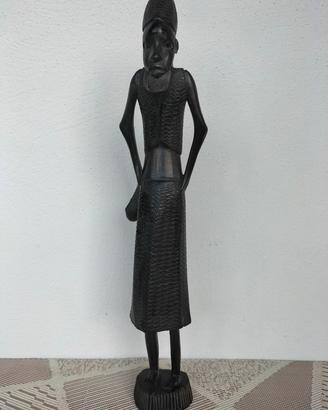 Statua artigianale Africana in Ebano