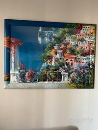 Quadri con pittura su cornice