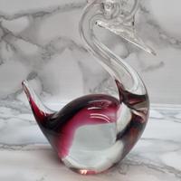 vintage cigno in vetro di murano cm 16
