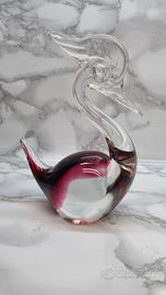 vintage cigno in vetro di murano cm 16