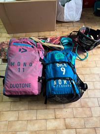 Attrezzatura completa kitesurf duotone- north