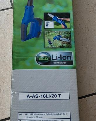 Deramificatore telescopico lux tools a batteria
