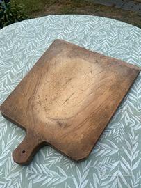 Antico grande tagliere rustico in legno massello
