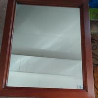 specchio con cornice legno 