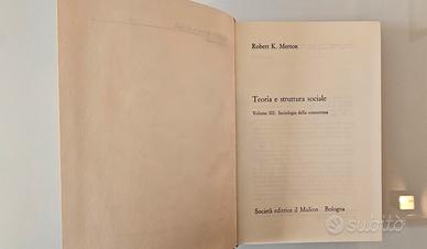 ROBERT K. MERTON - TEORIA E STRUTTURA SOCIALE