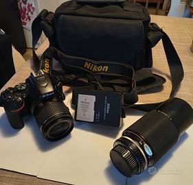Nikon D5600 + Ob 18-55mm VR +  Teleob+ borsa