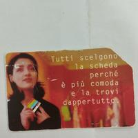 scheda telefonica prepagataitaliana degli anni '9