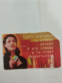scheda telefonica prepagataitaliana degli anni '9