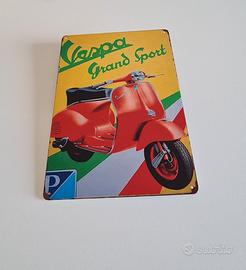 Targa vintage vespa