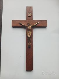 Crocifisso Legno vintage  lunghezza cm 20