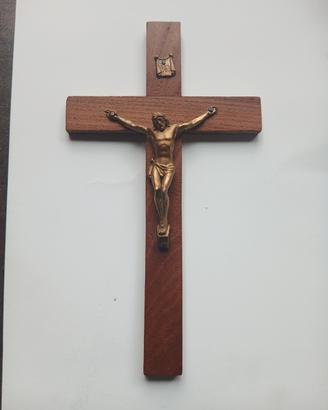 Crocifisso Legno vintage  lunghezza cm 20